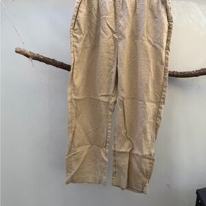 Quince Women's Tan Linen Pants